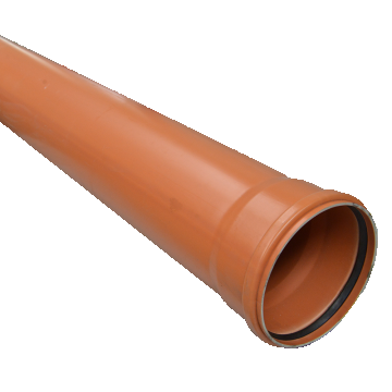 Teava PVC SN2 Valplast, canalizare exterioara, cu mufa si garnitura, diametru 160 mm, 4 m