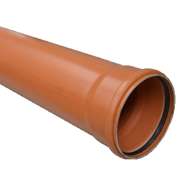 Teava PVC SN2 Valplast, canalizare exterioara, cu mufa si garnitura, diametru 200 mm, 4 m