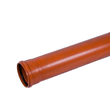 Teava PVC SN4 Valplast, canalizare exterioara, cu mufa si garnitura, diametru 250 mm, 4 m