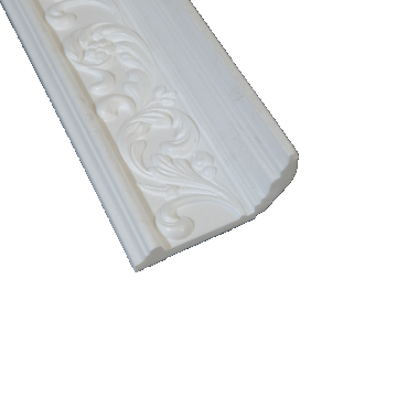 Bagheta decorativa DP195, alb, polistiren extrudat, 2 m Bagheta decorativa DP195, alb, polistiren extrudat, 2 m