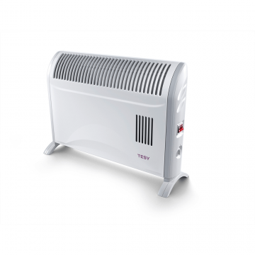 Convector electric de pardoseala Tesy CN 204 ZF, 2000 W, 60 x 18 x 43 cm, 3 trepte de putere, aeroterma incorporata