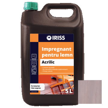 Impregnant pentru lemn, Iriss, interior/exterior, palisandru, 5 l