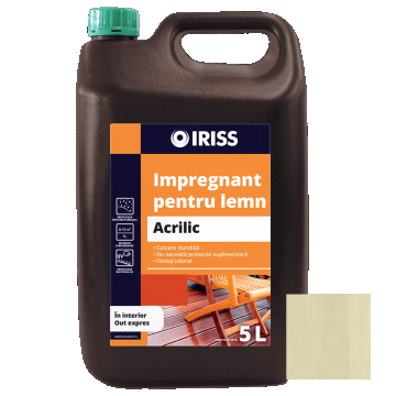 Impregnant pentru lemn, Iriss, interior/exterior, stejar, 5 l