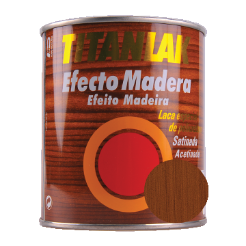 Lac efect lemn Titanlack, mahon sapelli, 750 ml