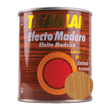 Lac efect lemn Titanlack, nuc deschis, 750 ml