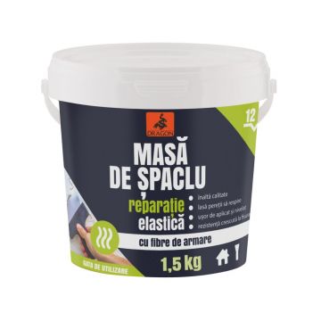 Masa de spaclu elastica Dragon, 12x12, 1,5 kg