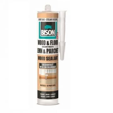 Mastic pentru lemn si parchet, Bison Wood Sealant, stejar dechis, 300 ml