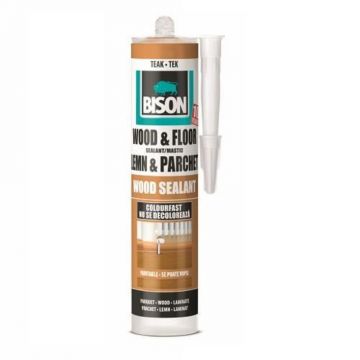 Mastic pentru lemn si parchet, Bison Wood Sealant, teck, 300 ml