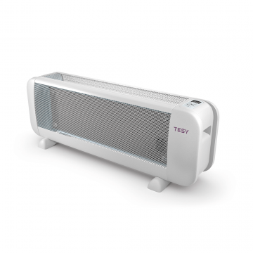 Panou radiant de pardoseala Tesy MC 2013, 2000 W, 81 x 23 x 29 cm, 2 trepte de putere, display LCD