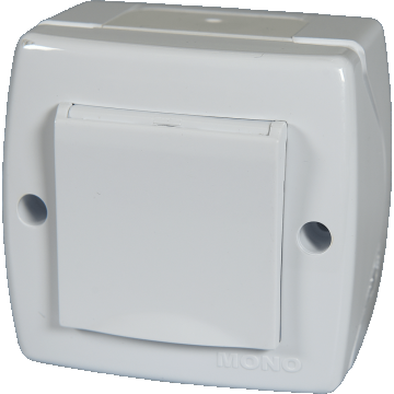 Priza electric Lohuis Octans cu capac, contact de protectie, montaj aparent, IP44