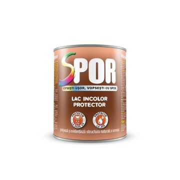 Spor lac pentru lemn incolor mat interior/exterior 0.75 L