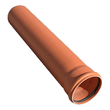 Teava PVC SN2 Valplast, canalizare exterioara, cu mufa si garnitura, diametru 160 mm, 1 m