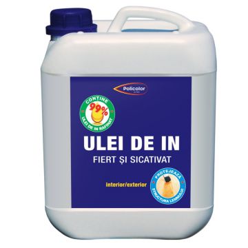 Ulei de in sicativat Policolor, incolor, 5 l