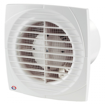 Ventilator de baie Vents D, intrerupator pe fir, D 100 mm, 14 W, 2300 rpm, 95 mc/h, alb