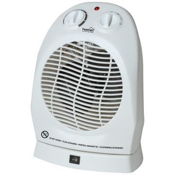 Aeroterma cu ventilator FK 1/0 Home by Somogyi, 2000 W, 2 trepte, termostat mecanic, oprire automata, IP20, 22 x 25 x 12,5 cm