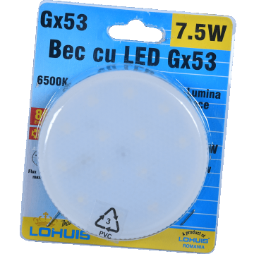 Bec LED Lohuis, reflector, G53, 7.5W, 360 lm, lumina rece 6500K