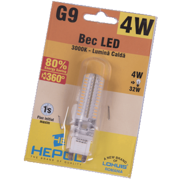 Bec Led Silicon Hepol G9 4W