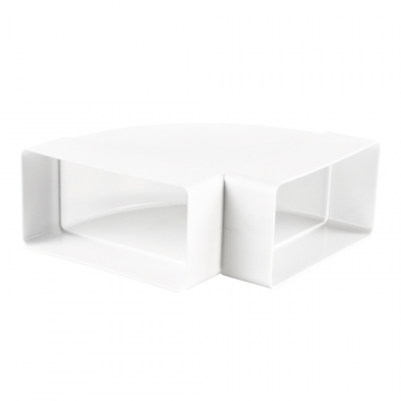 Cot orizontal 90° Vents, PVC, alb, 60 x 204 mm Cot orizontal 90° Vents, PVC, alb, 60 x 204 mm