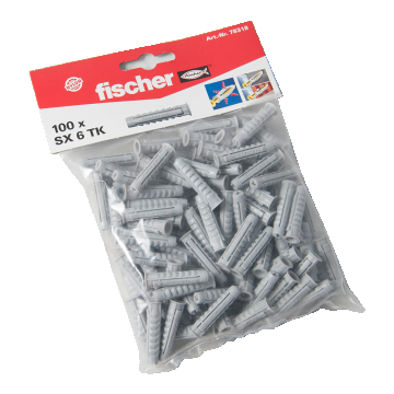 Diblu din nailon, Fischer SX, 6 x 30 mm, 100 buc