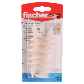 Diblu din plastic, Fischer FID, 50 mm, 4 buc