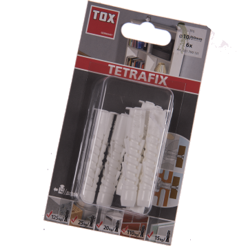 Diblu Tetrafix TFS, plastic, 10 x 60 mm, 6 buc