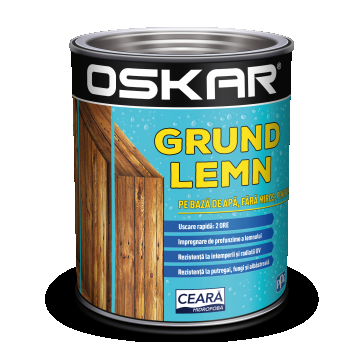 Grund pentru lemn pe baza de apa, Oskar, incolor, 0,75 L