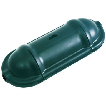 Protectie pentru prelungitor IP44, verde, 22 X 9.6 X 7.3 cm