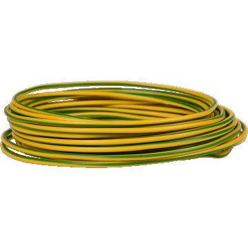 Rola conductor electric FY / H07V-U 1x1.5 mmp verde-galben 50 m