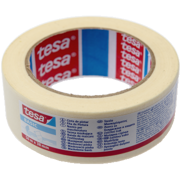 Banda mascare Tesa BASIC 58598, crem-alb, interior, 38 mm