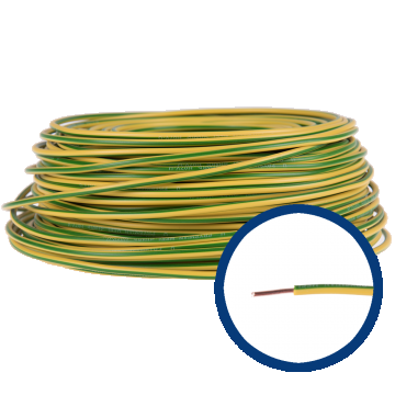 Cablu electric FY/ H07V-U 4 mm galben - verde