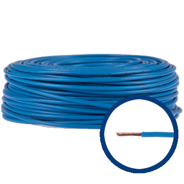 Cablu electric MYF (H05V-K) 6 mmp, izolatie PVC, albastru