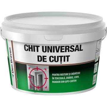 Chit universal de cutit pentru interior, Den Braven alb, 4,5 kg