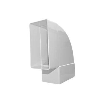 Cot conector plan orizontal ABS, Dospel 007-1479, alb, rectangular, D/KPO 220x55 mm