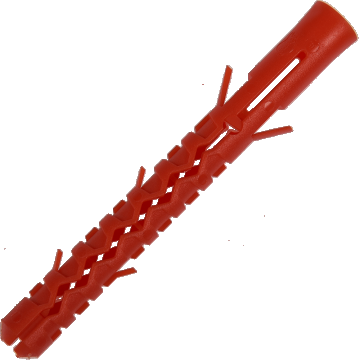 Diblu din nylon pentru caramida cu goluri, rosu, 10 x 90 mm