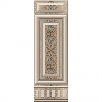 Faianta bucatarie rectificata glazurata Lugo Royal HL, maro, lucios, model, 75 x 25 cm