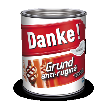 Grund metal anti-rugina Danke, interior/exterior, gri, 2.5 l