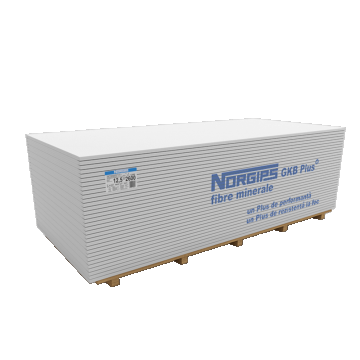 Placa gips carton Norgips GKB Plus, 12.5 x 2600 x 1200 mm
