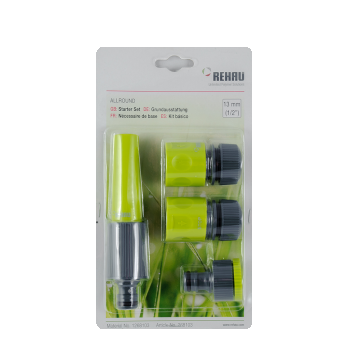 Set de baza pentru un furtun 13 mm Rehau, plastic, verde, 4 piese