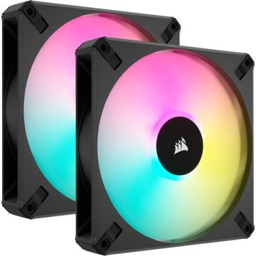 Pachet 2 Ventilatoare iCUE AF140 RGB ELITE 140mm PWM