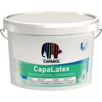 Vopsea lavabila Caparol CapaLatex B1, interior, alba, 2,5 l