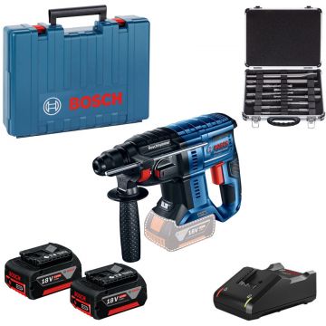 GBH 180-LI Ciocan rotopercutor brushless cu 2 acumulatori Li-Ion 4Ah 2J + Valiza + Set 11 accesorii