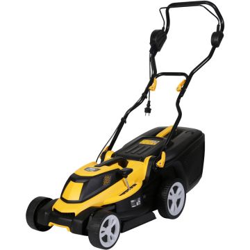 Masina de Tuns Gazonul TME1600 Motor Electric 1600W Latime Lucru 380mm Reglaj Central 6 Trepte Sac 40l Negru/Galben