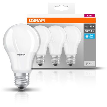 Set 3 becuri LED 10.5W E27 A75 4000K lumina neutra 1055 lumeni A++ Set 3 becuri LED 10.5W E27 A75 4000K lumina neutra 1055 lumeni A++