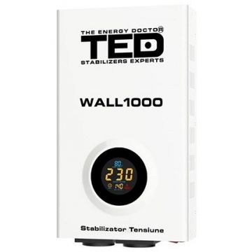 STABILIZATOR TENSIUNE AUTOMAT 1000VA WALL TED