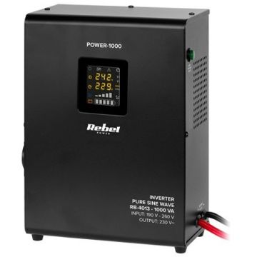 UPS Centrale Termice RB-4013 Sinus Pur 1000VA 700W 12V Negru