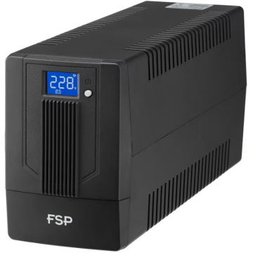 UPS PPF3602700 Line Interactive cu Management LCD 600VA/ 360W AVR 2 x Socket Schuko 1 x Baterie 12V/7Ah Conector USB Negru