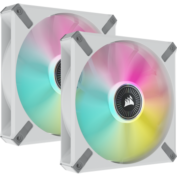 Ventilator pentru carcasa ML140 RGB ELITE WHITE 140mm Dual Pack