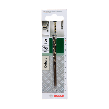 Burghiu Bosch HSS-Co DIN 338, mandrina standard, pentru metal, 5 mm