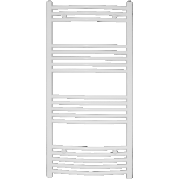 Calorifer baie Hirapan, portprosop, alb, drept, 400 x 1200 mm