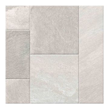 Gresie portelanata Kai Santana Mix Grey, gri mat, aspect de piatra, patrata, 8.5 mm, 60 x 60 cm